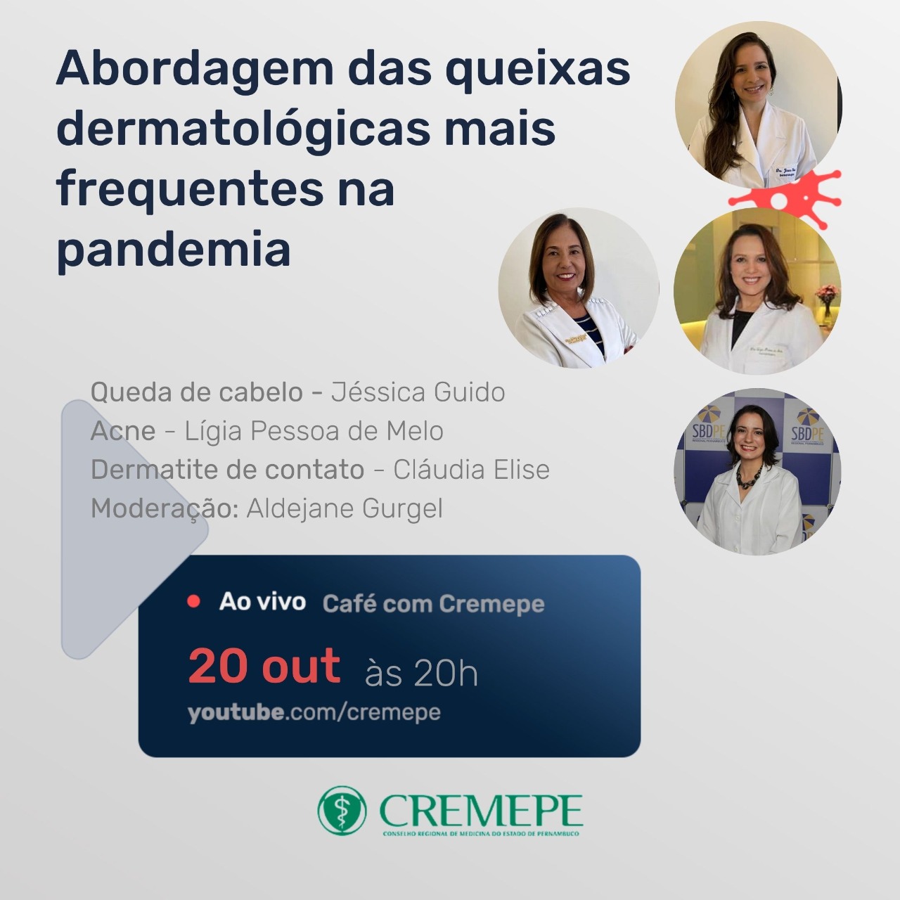 Live Abordagem das queixas dermatológicas mais frequentes na pandemia