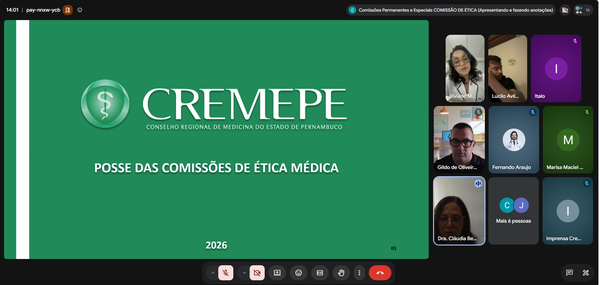 Cremepe empossa novas Comissões de Ética Médica